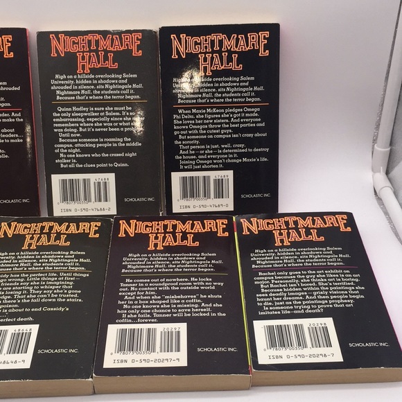 Nightmare Hall 7 Book Lot Diane Hoh Vintage Young Adult Fiction Thriller Horror - Picture 8 of 13
